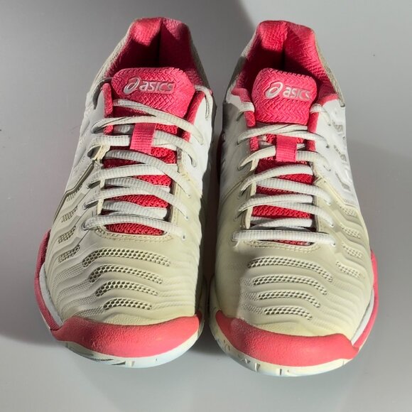 ASICS Women's Gel Resolution 7 Tennis Shoes Beige/Pink Non-Marking Sole Size 8 - Picture 11 of 11